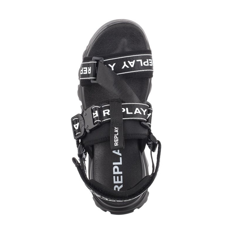 Replay Juyce Buckle GWSA6.000.C0001T RSA60001T 0003 Black (RP15-a) sandals