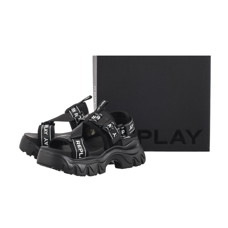 Replay Juyce Buckle GWSA6.000.C0001T RSA60001T 0003 Black (RP15-a) sandales