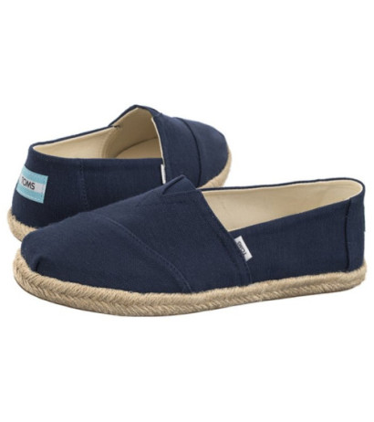 Toms Alpargata Rope Navy Recycled Cotton Slubby Woven 10019674 (TS45-a) kurpes