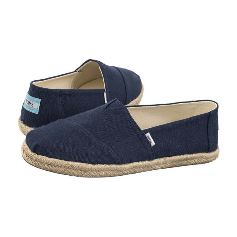 Toms Alpargata Rope Navy Recycled Cotton Slubby Woven 10019674 (TS45-a) kurpes