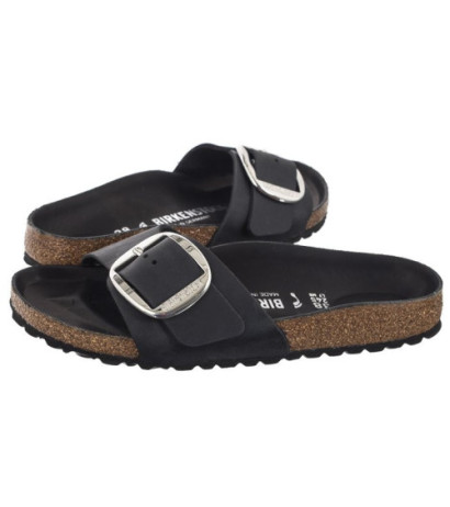 Birkenstock Madrid Big Buckle Black 1006523 (BK248-a) Sieviešu apavi/Flip Flops