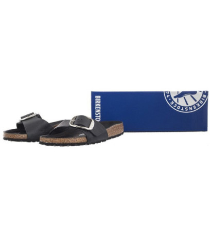 Birkenstock Madrid Big Buckle Black 1006523 (BK248-a) Sieviešu apavi/Flip Flops