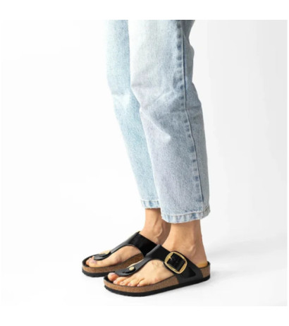 Birkenstock Gizeh Big Buckle High-Shine Black 1021467 (BK253-a) kingad