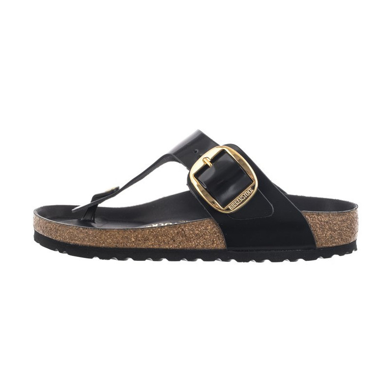 Birkenstock Gizeh Big Buckle High-Shine Black 1021467 (BK253-a) apavi