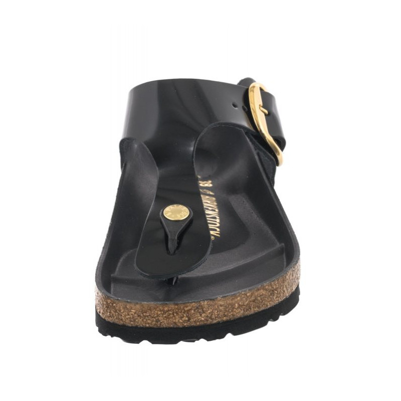 Birkenstock Gizeh Big Buckle High-Shine Black 1021467 (BK253-a) apavi