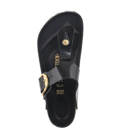 Birkenstock Gizeh Big Buckle High-Shine Black 1021467 (BK253-a) apavi