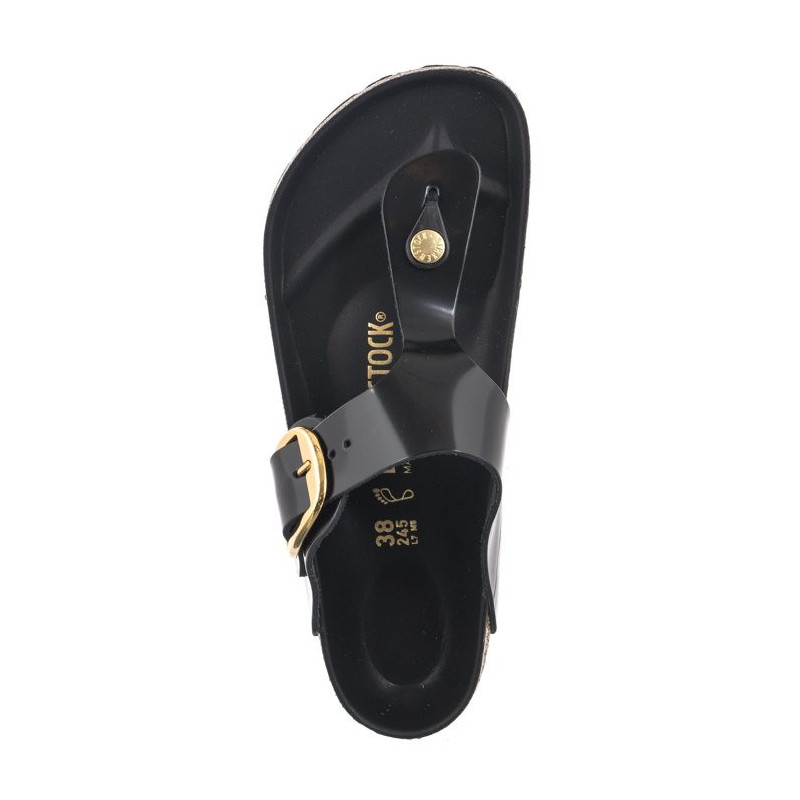 Birkenstock Gizeh Big Buckle High-Shine Black 1021467 (BK253-a) apavi