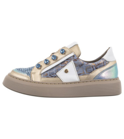 Maciejka Niebieskie/Beżowe 06466-06/00-7 (MA1195-a) kurpes