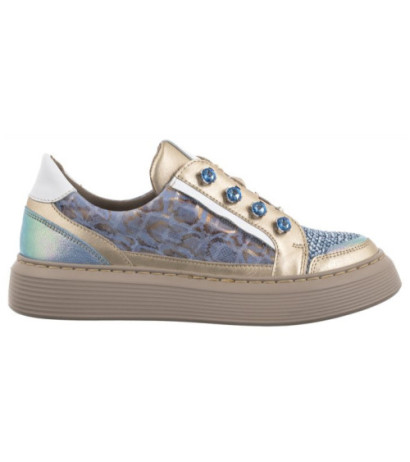 Maciejka Niebieskie/Beżowe 06466-06/00-7 (MA1195-a) kurpes