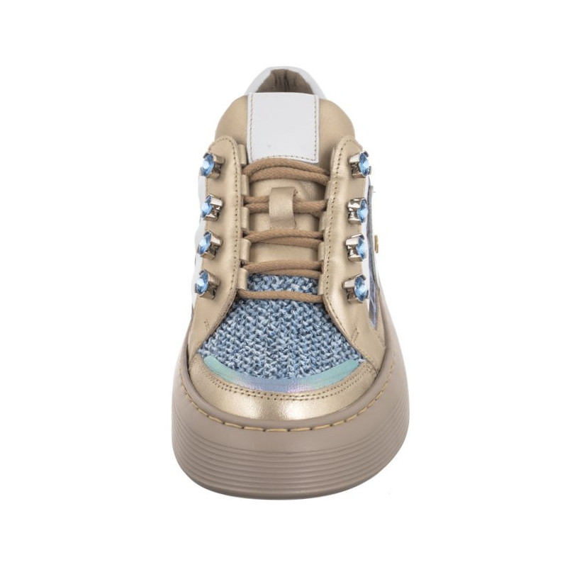 Maciejka Niebieskie/Beżowe 06466-06/00-7 (MA1195-a) kurpes