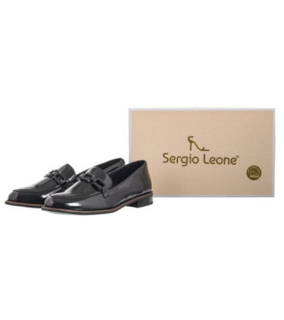 Sergio Leone Czarne Lakierowane PB 252 (SL516-a) shoes