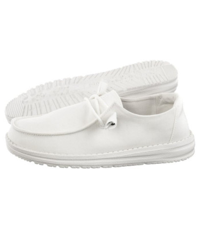 Hey Dude Wendy Slub Canvas White 40063-100 (HY16-a) kurpes