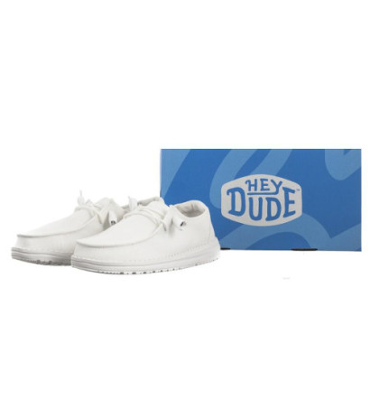 Hey Dude Wendy Slub Canvas White 40063-100 (HY16-a) kurpes