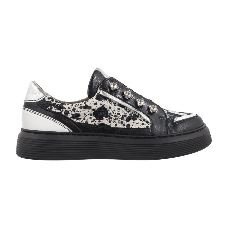 Maciejka Czarne+Białe 06466-01/00-7 (MA1195-b) shoes