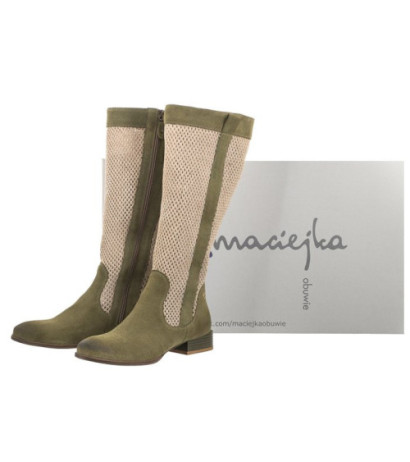 Maciejka Oliwkowe Ażurowe 06467-24/00-1 (MA1196-a) zābaki