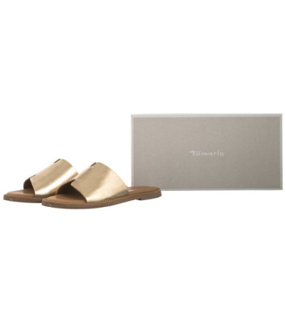 Tamaris Złote 1-27135-42 933 Light Gold (TM490-a) Sieviešu apavi/Flip Flops