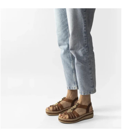 Rieker Brązowe V0921-24 Brown (RI175-a) kingad