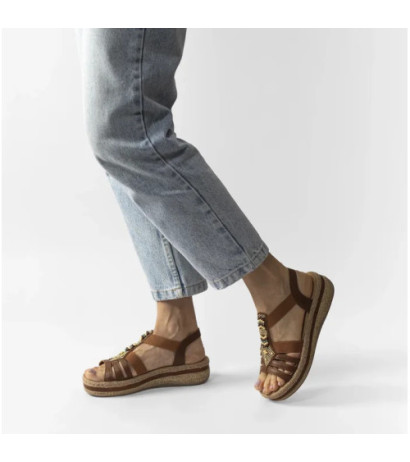 Rieker Brązowe V0921-24 Brown (RI175-a) batai