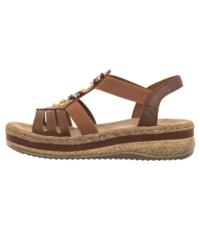 Rieker Brązowe V0921-24 Brown (RI175-a) kurpes