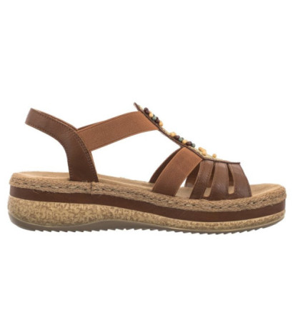 Rieker Brązowe V0921-24 Brown (RI175-a) kurpes