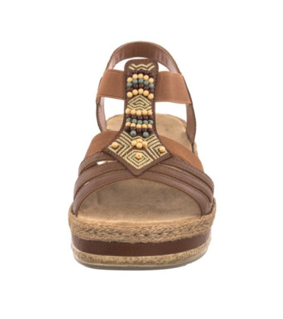 Rieker Brązowe V0921-24 Brown (RI175-a) kurpes