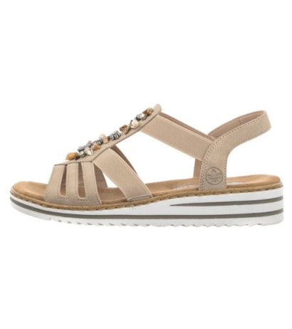Rieker Beżowe V0649-62 Beige (RI177-a) kingad