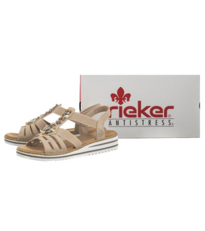 Rieker Beżowe V0649-62 Beige (RI177-a) kingad