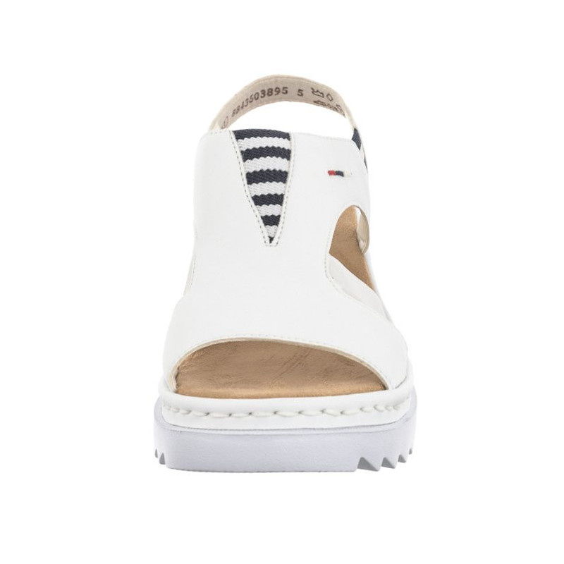 Rieker Białe V44Y5-80 White (RI179-a) sandales
