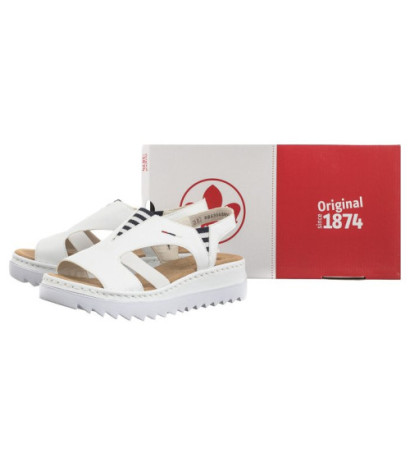 Rieker Białe V44Y5-80 White (RI179-a) sandales