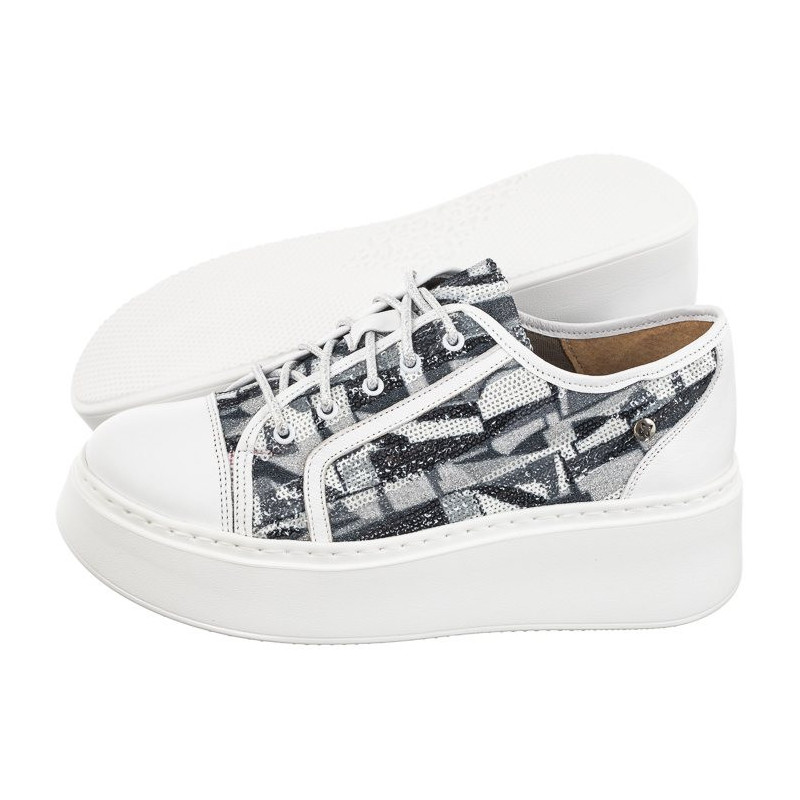 Maciejka Białe/Popielate 06479-11/00-7  (MA1198-a) kingad