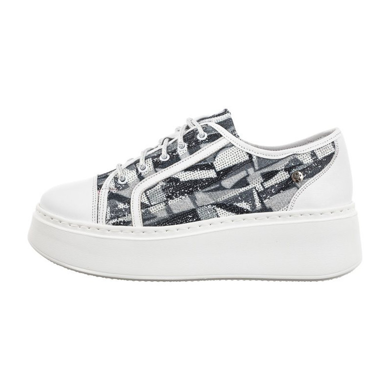 Maciejka Białe/Popielate 06479-11/00-7  (MA1198-a) kingad