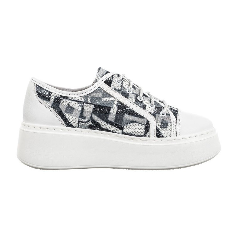 Maciejka Białe/Popielate 06479-11/00-7  (MA1198-a) kingad