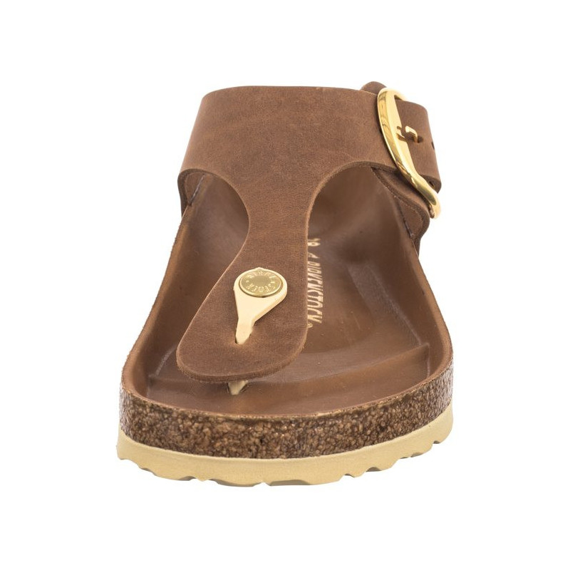 Birkenstock Gizeh Big Buckle Cognac 1018745 (BK249-b) apavi