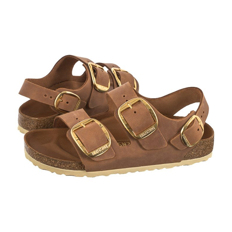 Birkenstock Milano Big Buckle Cognac 1024067 (BK251-b) sandaalid