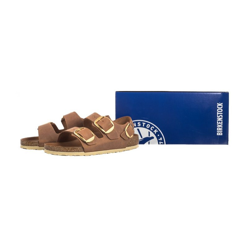 Birkenstock Milano Big Buckle Cognac 1024067 (BK251-b) sandales