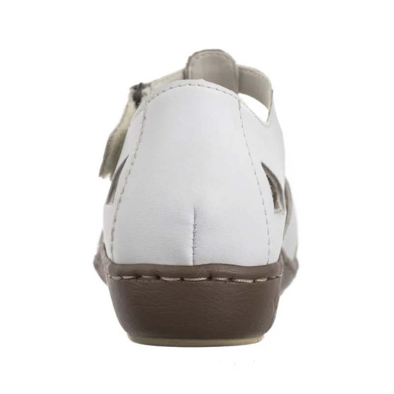 Rieker Białe 45869-81 White Combination (RI165-b) sandales
