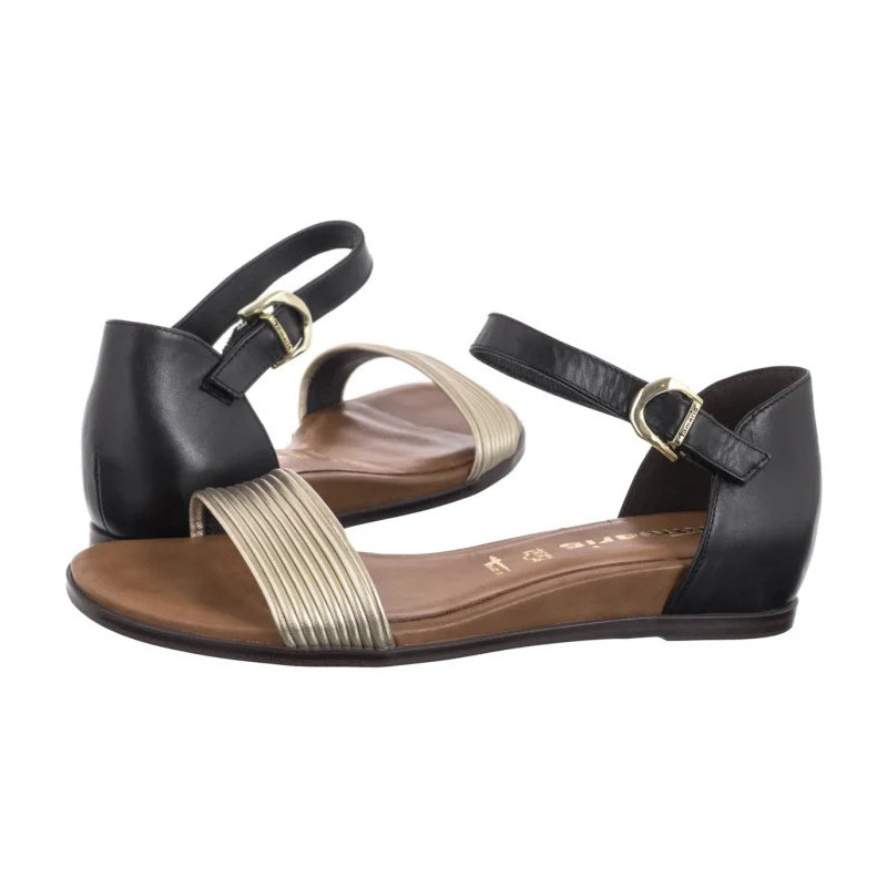 Tamaris Czarne/Złote 1-28110-42 098 Black Comb (TM488-b) sandaalid