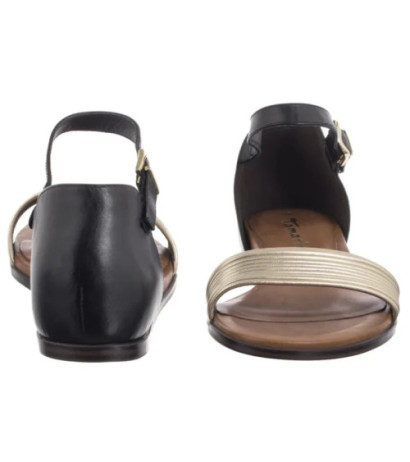 Tamaris Czarne/Złote 1-28110-42 098 Black Comb (TM488-b) sandals