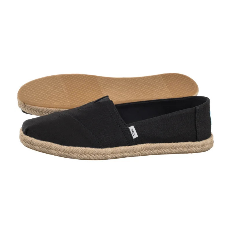 Toms Alpargata Rope Black Recycled Cotton Slubby Woven 10019670 (TS45-b) kingad
