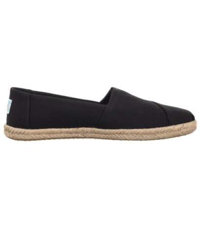 Toms Alpargata Rope Black Recycled Cotton Slubby Woven 10019670 (TS45-b) sportiniai bateliai
