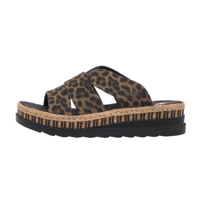 Rieker Brązowe Panterka V7989-90 Multi (RI164-d) shoes