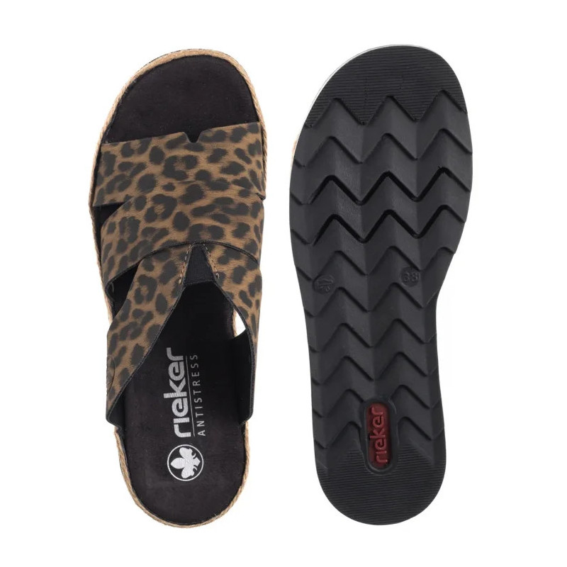 Rieker Brązowe Panterka V7989-90 Multi (RI164-d) batai