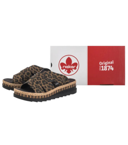 Rieker Brązowe Panterka V7989-90 Multi (RI164-d) kingad