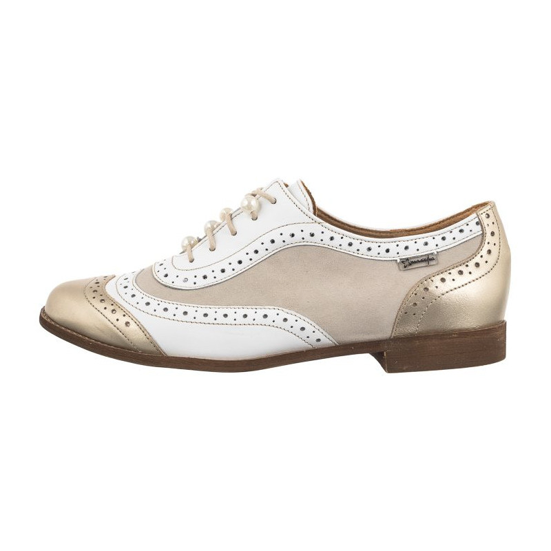 Maciejka Beżowe/Złote 06411-04/00-5 (MA1199-a) shoes