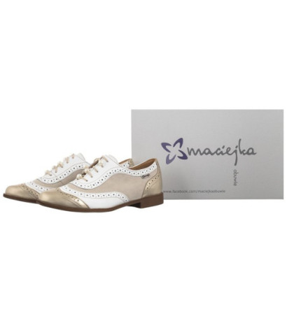 Maciejka Beżowe/Złote 06411-04/00-5 (MA1199-a) kurpes