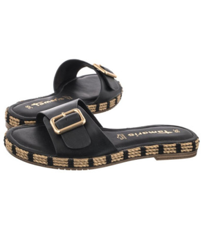Tamaris Czarne 1-27117-42 001 Black (TM492-a) Sieviešu apavi/Flip Flops