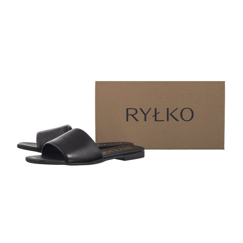 Ryłko Czarne 0AGH2_V_ __45 (RY852-a) Women's Shoes/Flip Flops