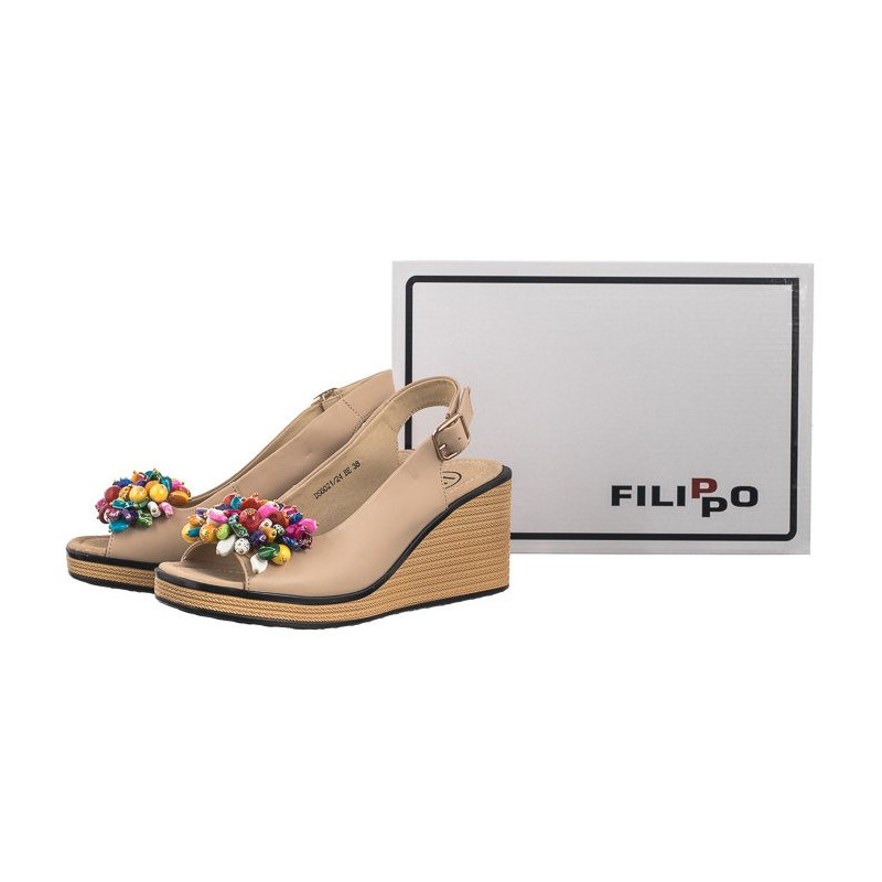 Filippo Beżowe DS6021/25 BE (FO93-a) shoes