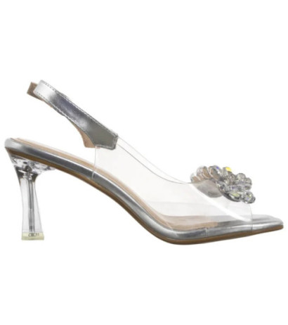 Sergio Leone Srebrne SK 045 (SL521-b) augsti papēži