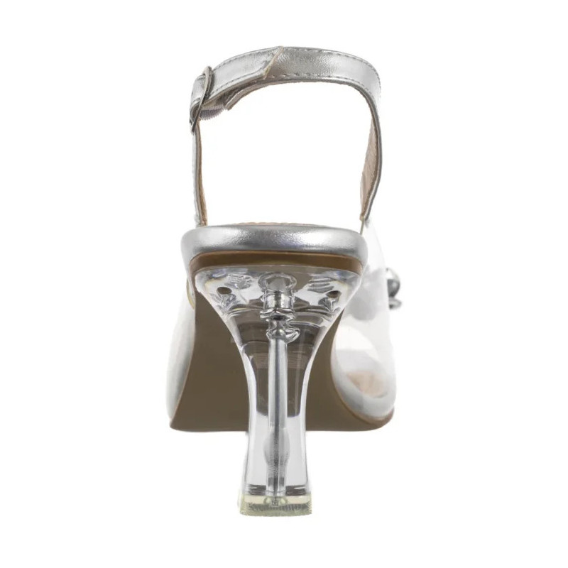 Sergio Leone Srebrne SK 045 (SL521-b) augsti papēži